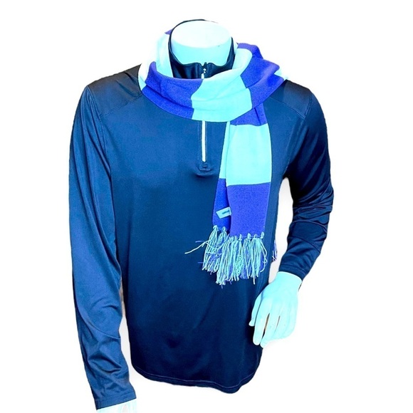 NWOT Unisex Sport-Tek Purple and White Spectator Scarf - 61”x8” - Picture 3 of 10